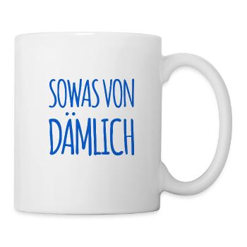 richtig doof - Tasse - Weiß - Rechts