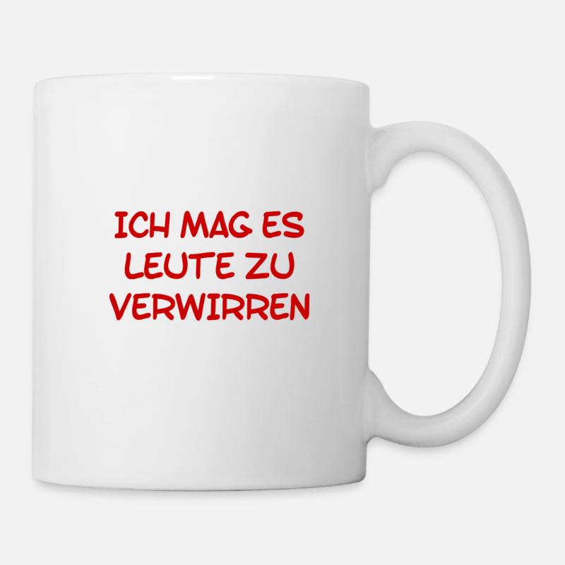 ich mag es Leute zu verwirren - Tasse - Weiß