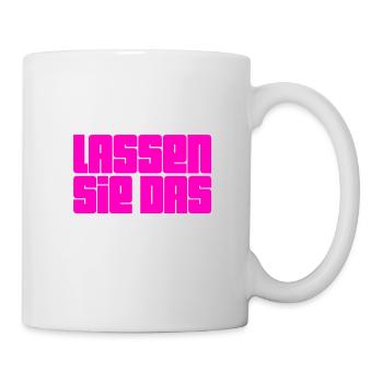 lassen sie das - Tasse - Weiß - Rechts