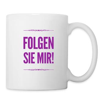 ich gehe voran - Tasse - Weiß - Rechts