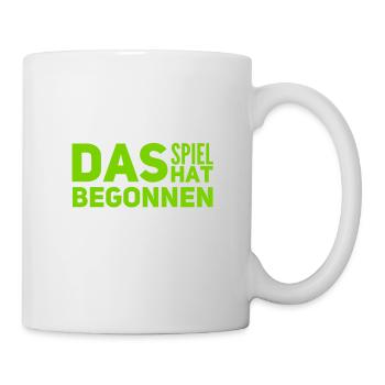 es hat angefangen - Tasse - Weiß - Rechts