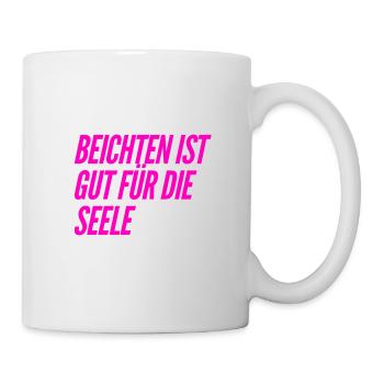ich beichte gern - Tasse - Weiß - Rechts