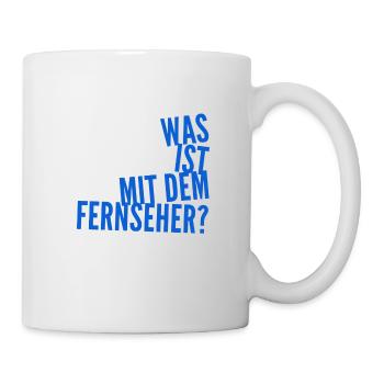 der Fernseher ist komisch - Tasse - Weiß - Rechts