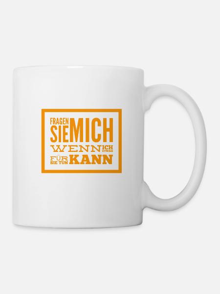 möchten Sie meine Hilfe - Tasse - Weiß