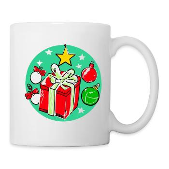 Weihnachtsgeschenkbox & Dekorationen - Tasse - Weiß - Rechts