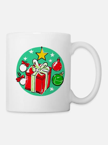 Weihnachtsgeschenkbox & Dekorationen - Tasse - Weiß