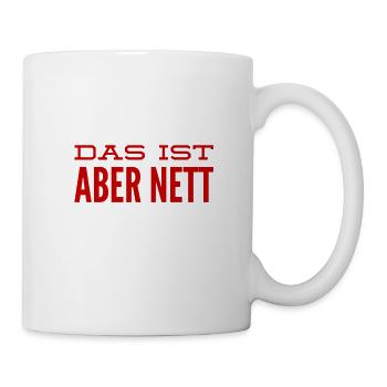 voll nett - Tasse - Weiß - Rechts