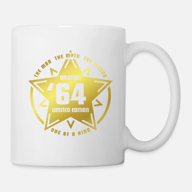 Birthday Star Original 1964 - '64 Limited Edition - Mug blanc - blanc