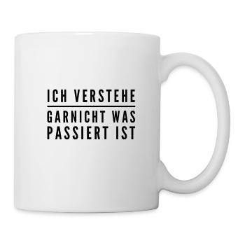 ich verstehe nur Bahnhof - Tasse - Weiß - Rechts