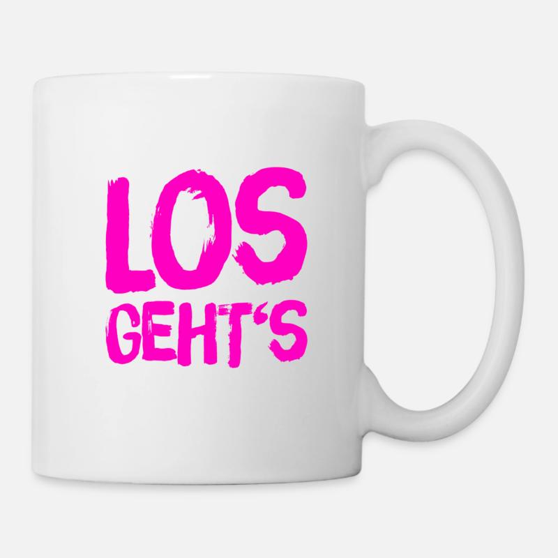 auf geht es - Tasse - Weiß