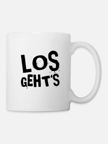 endlich geht es los - Tasse - Weiß