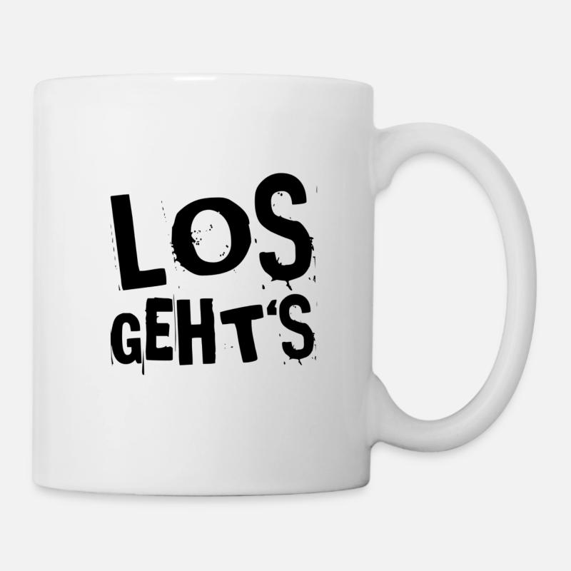 endlich geht es los - Tasse - Weiß