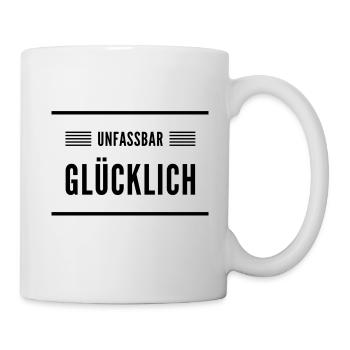 ich bin voll glücklich - Tasse - Weiß - Rechts