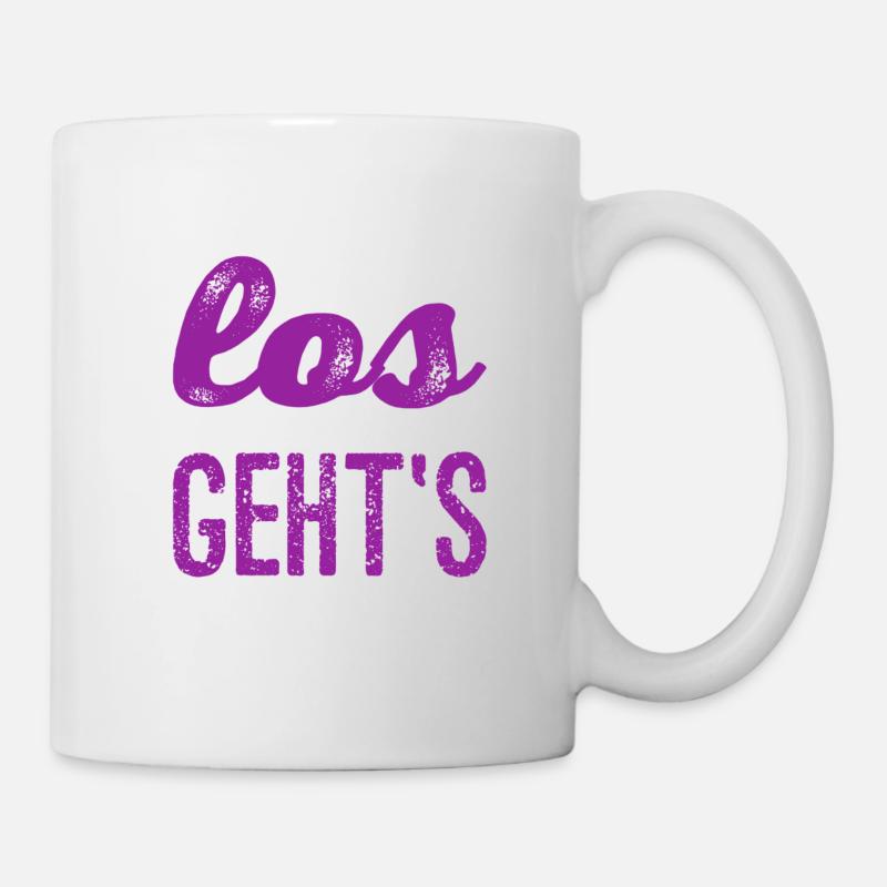 auf geht's - Tasse - Weiß