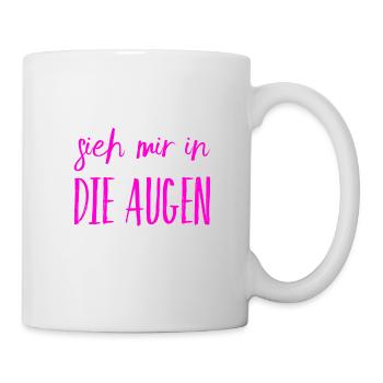 ich steh auf dich - Tasse - Weiß - Rechts