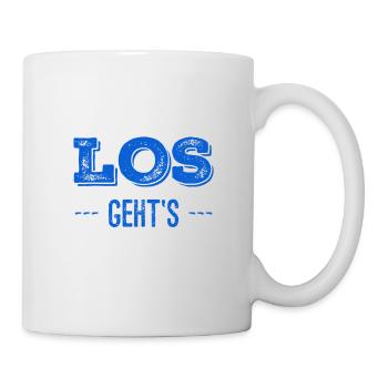 los geht's - Tasse - Weiß - Rechts