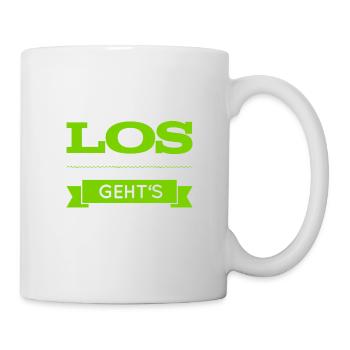 legen wir los - Tasse - Weiß - Rechts