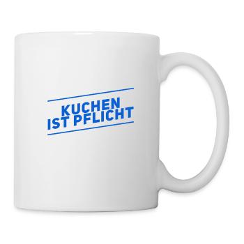 Kuchen ist genial - Tasse - Weiß - Rechts