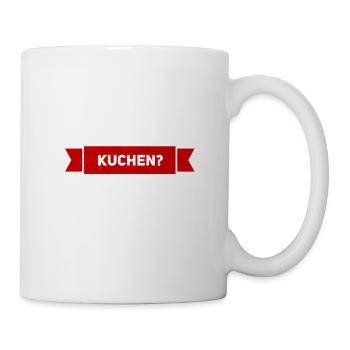 ein Stück Kuchen? - Tasse - Weiß - Rechts
