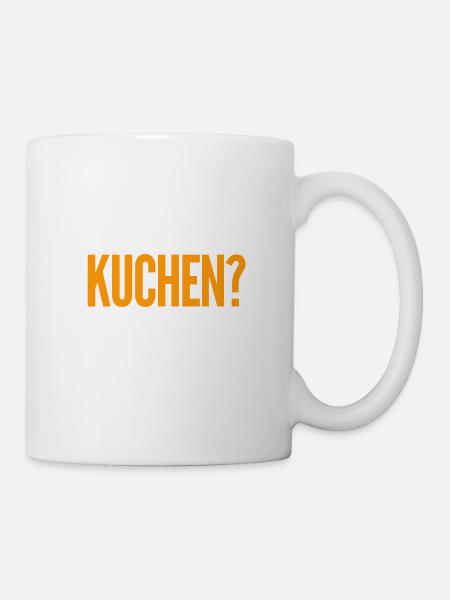 willst du Kuchen? - Tasse - Weiß