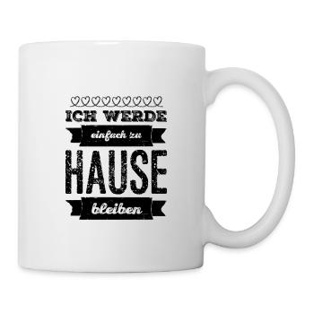 Partys sind out - Tasse - Weiß - Rechts