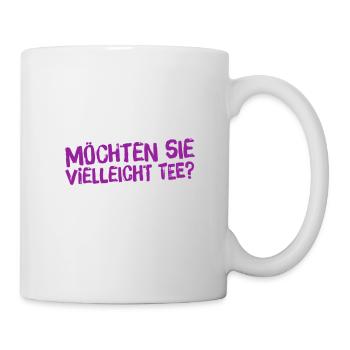 wie sieht es mit Tee aus? - Tasse - Weiß - Rechts