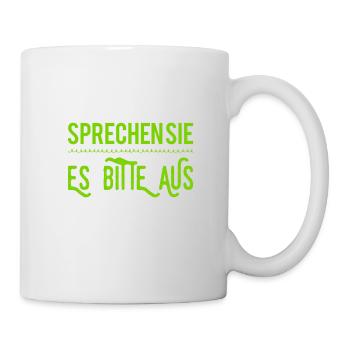 sagen sie es - Tasse - Weiß - Rechts
