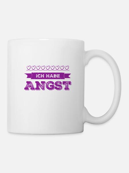 so ängstlich - Tasse - Weiß