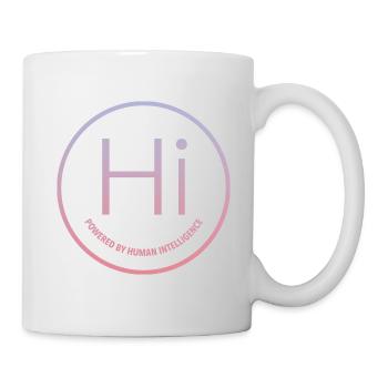 Angetrieben von menschlicher Intelligenz - Tasse - Weiß - Rechts