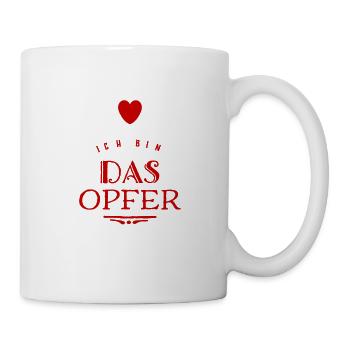 ich sehe mich als Opfer - Tasse - Weiß - Rechts