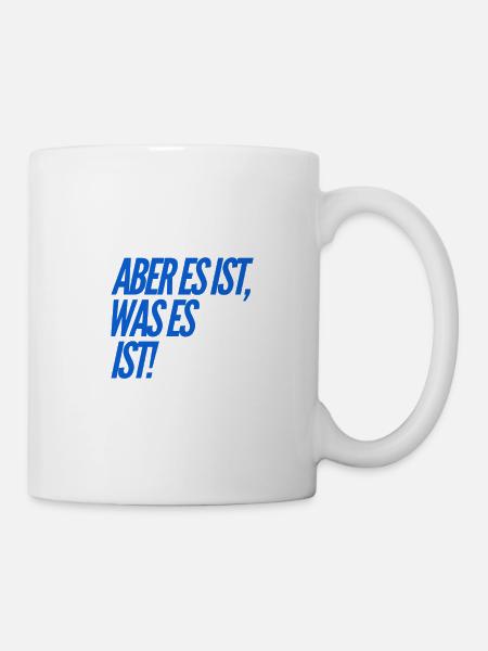 ich bleibe locker - Tasse - Weiß