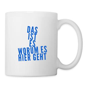 mein warum - Tasse - Weiß - Rechts