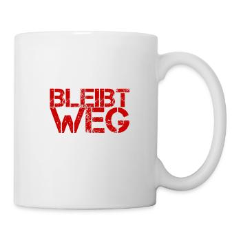 nicht näher kommen - Tasse - Weiß - Rechts