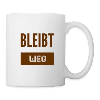 bitte halten sie Abstand - Tasse - Weiß - Rechts