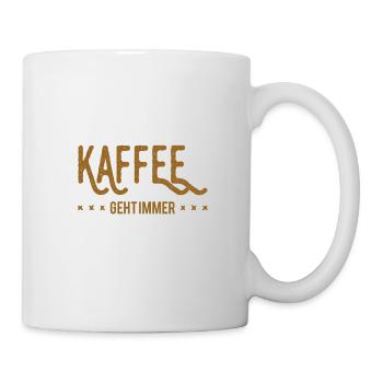 Kaffee ist genial - Tasse - Weiß - Rechts