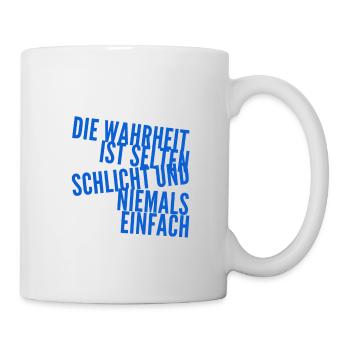 die Wahrheit ist komplex - Tasse - Weiß - Rechts