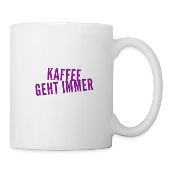 Kaffee ist super - Tasse - Weiß - Rechts