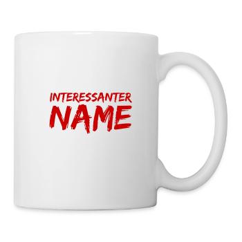 Genialer Name - Tasse - Weiß - Rechts