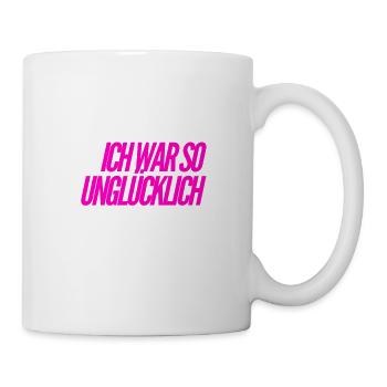 nun bin ich glücklich - Tasse - Weiß - Rechts