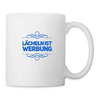 lächeln ist toll - Tasse - Weiß - Rechts