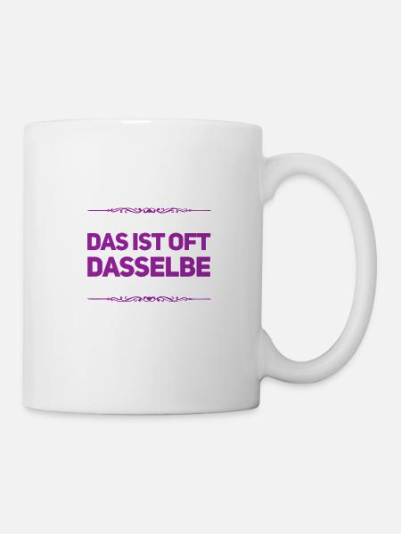 wo ist der Unterschied? - Tasse - Weiß