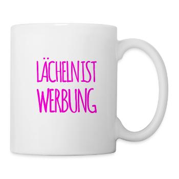 lächeln ist spitze - Tasse - Weiß - Rechts