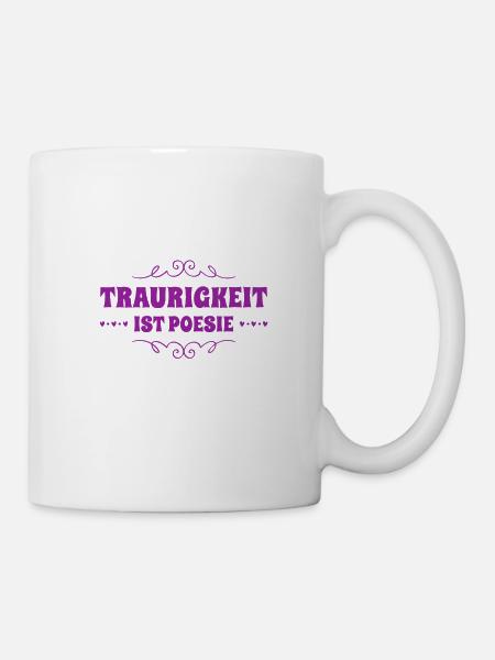 ich liebe Trauer - Tasse - Weiß