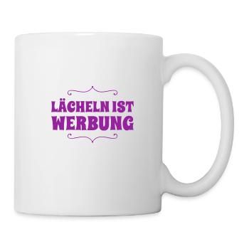 lächeln ist wundervoll - Tasse - Weiß - Rechts