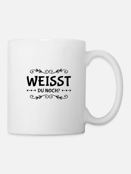 weißt du noch damals? - Tasse - Weiß