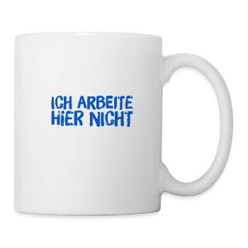 wo arbeite ich? - Tasse - Weiß - Rechts