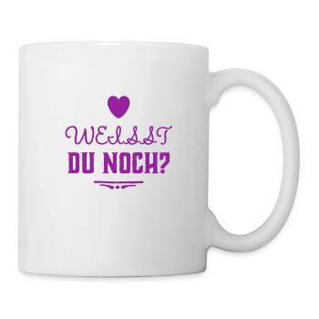 wir haben gemeinsame Erlebnisse - Tasse - Weiß - Rechts