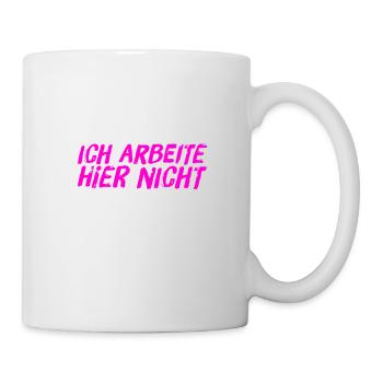 ich arbeite an einem anderen Ort - Tasse - Weiß - Rechts
