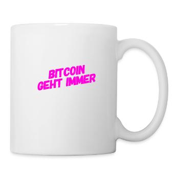 Bitcoin geht immer - Tasse - Weiß - Rechts