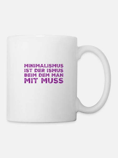 Minimalismus - Tasse - Weiß